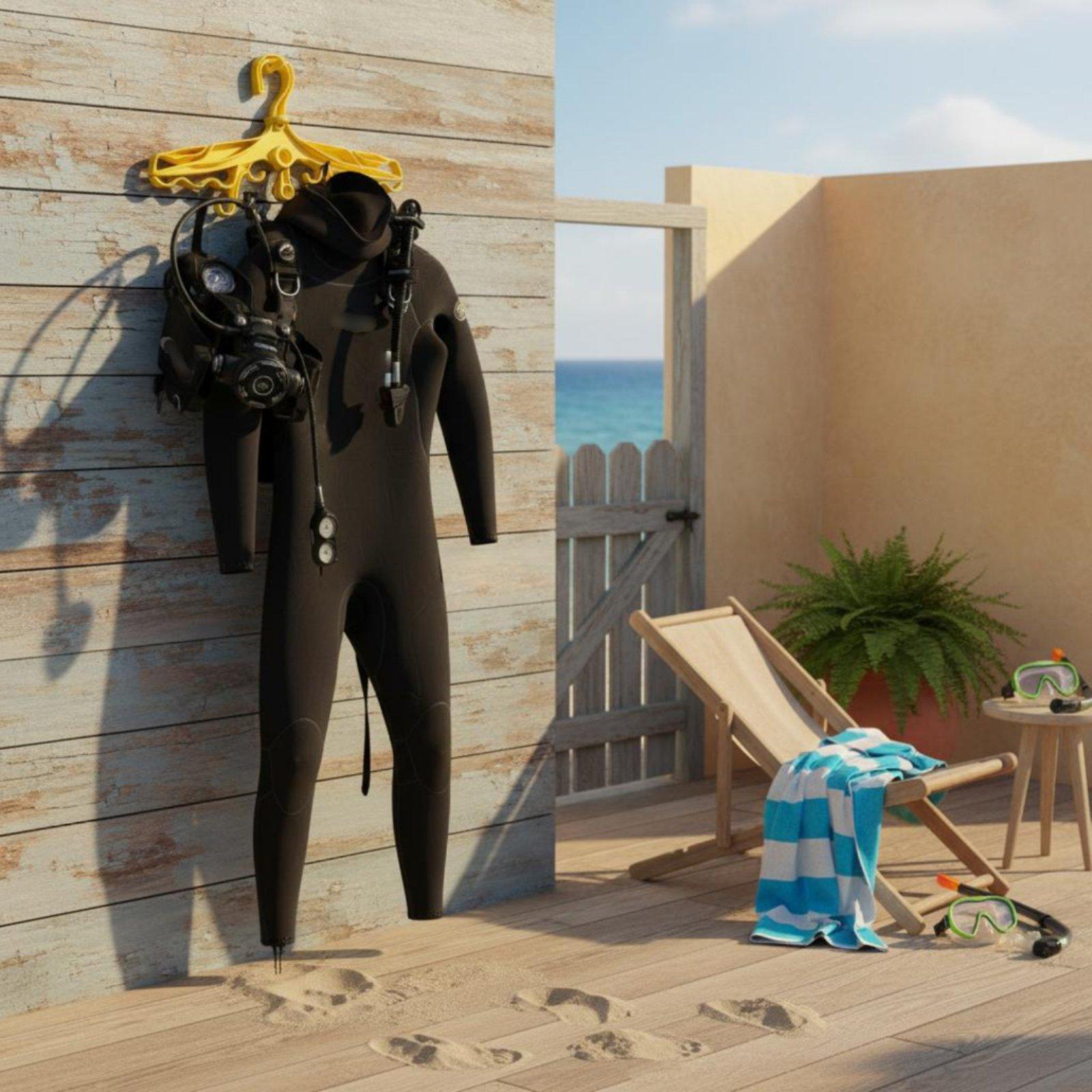 Aquatic Sports Scuba - Plastikowy wieszak do nurkowania z ośmioma