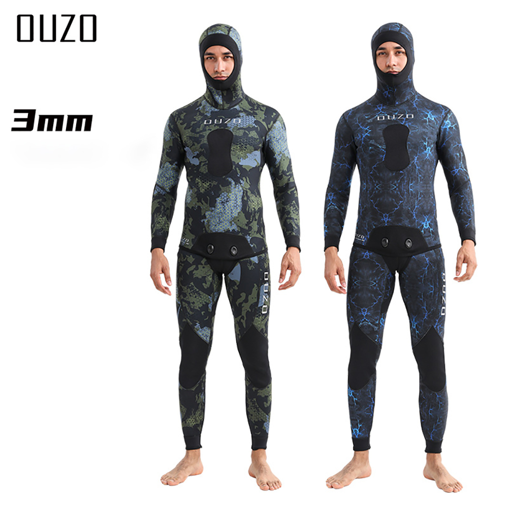 Wetsuit 3Mm Neoprene - 3mm męski kombinezon z neoprenu, jednoczęściowy