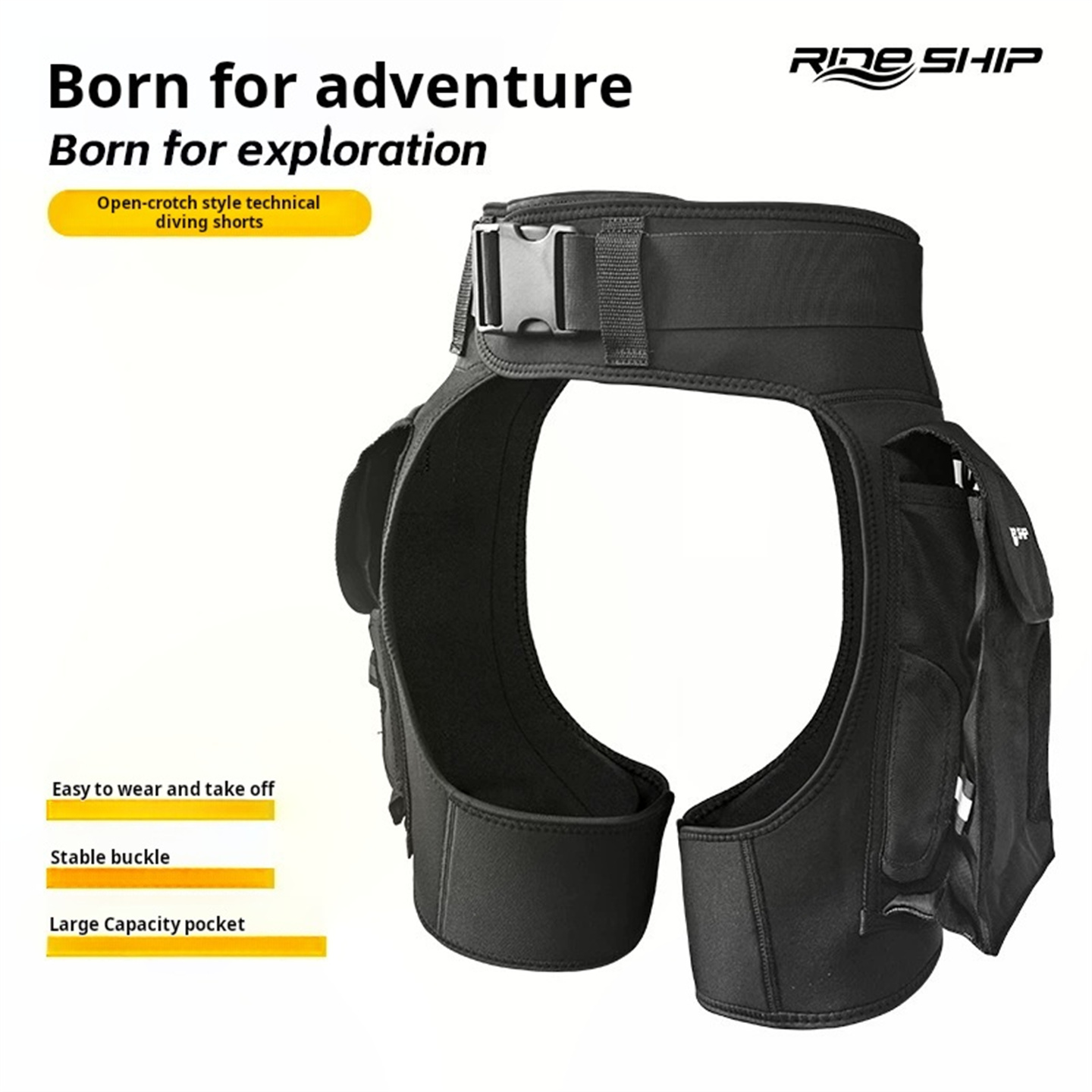 Wetsuit 3Mm Neoprene - Spodenki do nurkowania technicznego z otwartym