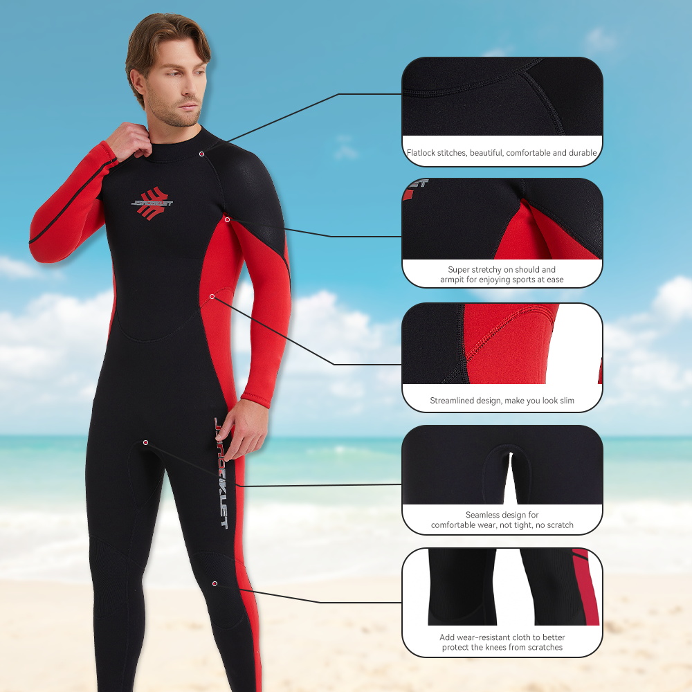 Męski 3mm neoprenowy kombinezo – Wetsuit 3Mm Neoprene recenzja i cena